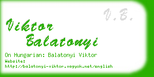 viktor balatonyi business card